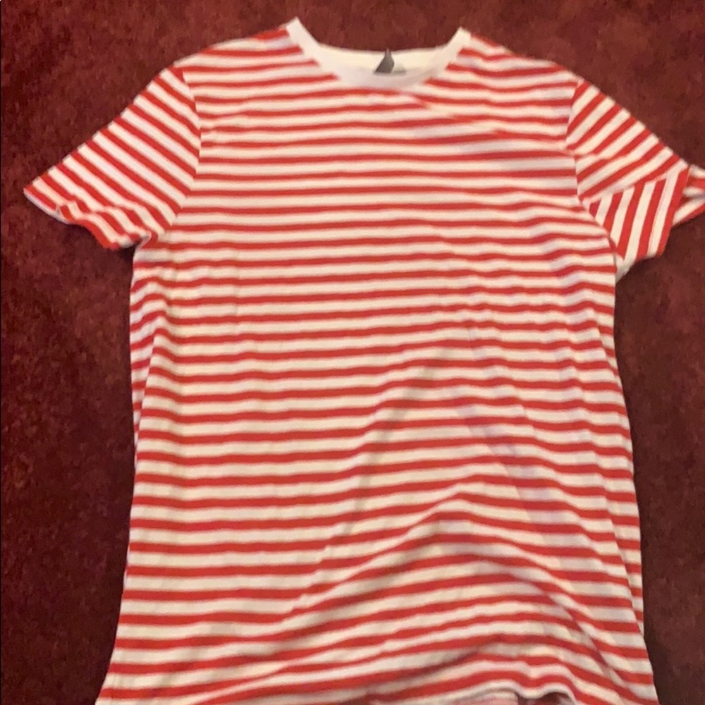 asos stripe tee size m